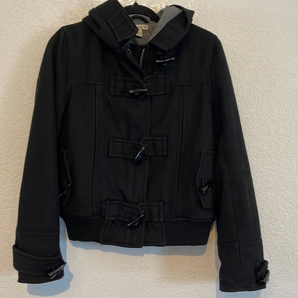 Forever Wool Blend Peacoat Jacket, Women’s Size L